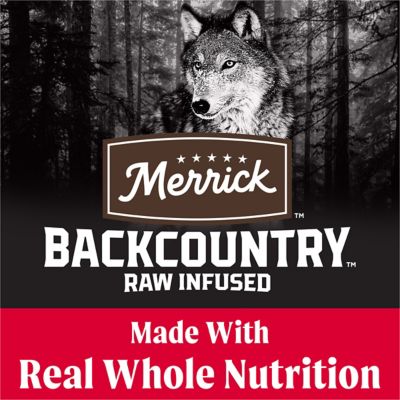 Image showing  Backcountry Grain Free Dry Adult Dog Food Kibble With Freeze Dried Raw Pieces, Great Plains Red Recipe