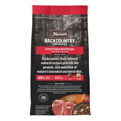 Image showing  Backcountry Grain Free Dry Adult Dog Food Kibble With Freeze Dried Raw Pieces, Great Plains Red Recipe