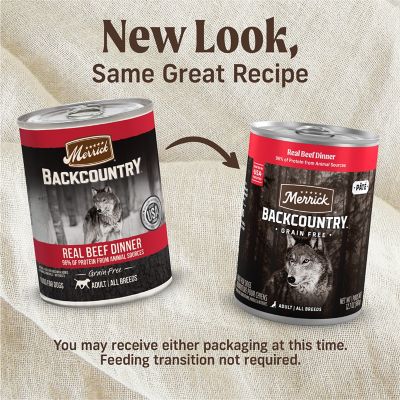 Image showing  Backcountry All Life Stages 96% Real Beef Pate Wet Dog Food, 12.7 oz. Can