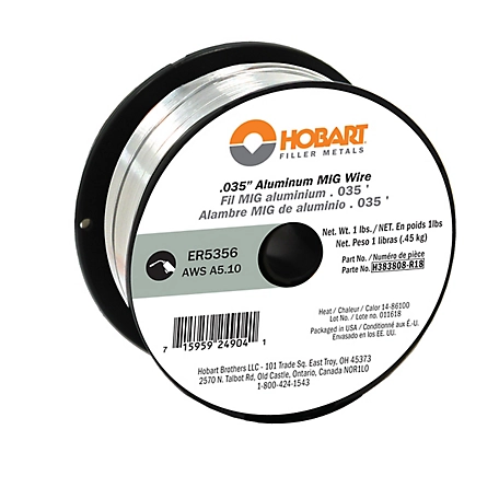 Hobart 0.035 in. Aluminum ER4043 Welding Wire, 1 lb. Spool