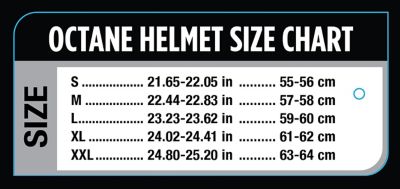 Image showing  Octane Full-Face Helmet, Silver/Black, 2XL