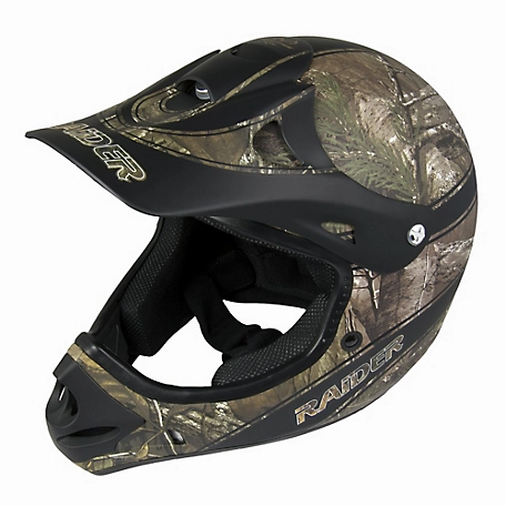 Raider Adults' Ambush MX Helmet, Medium, Realtree Camo