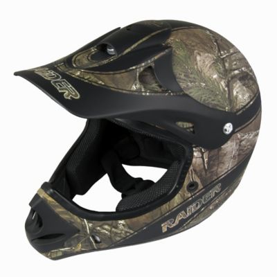 Raider Adults' Ambush MX Helmet, Large, Realtree Camo