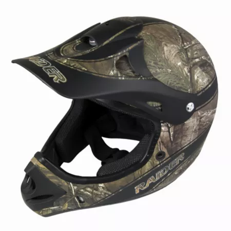 Raider Ambush MX Adult Open Face Helmet XL Realtree Camo Powersport Helmets