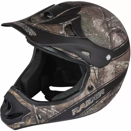 Raider Youth Ambush MX Helmet Large Realtree Xtra Camo Powersport Helmets