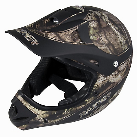 Raider Youth Ambush MX Helmet, Mossy Oak, Large