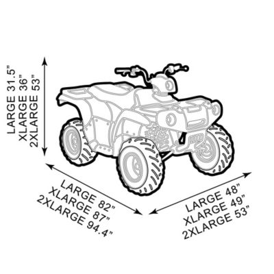 Image showing 5 th Raider ATV DT Series Premium Trailer Cover for ATVs Up to 98 in. Long, 2XL