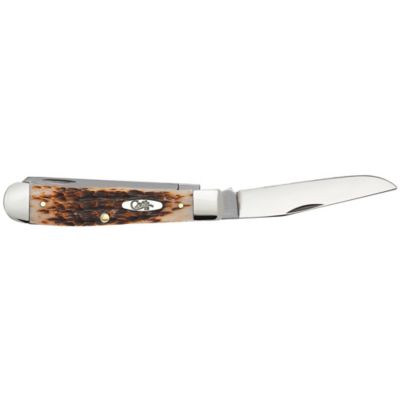 Image showing  3.25 in. Bone Trapper Knife, Amber
