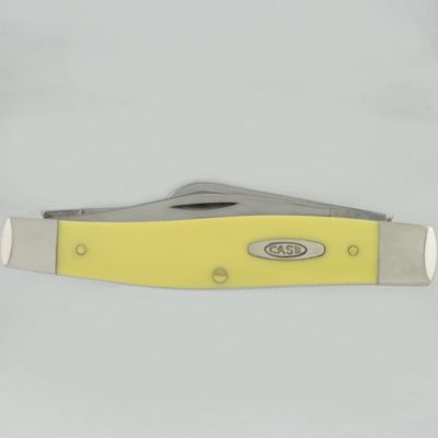 Image showing  3.3 in. Smooth Synthetic CS Large Stockman Knife, Yellow