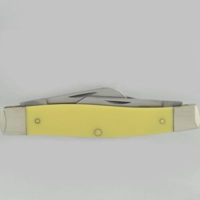 Image showing  3.3 in. Smooth Synthetic CS Large Stockman Knife, Yellow