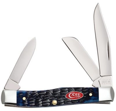 Case Cutlery Stockman Knive NAvy Blue Bone, Medium