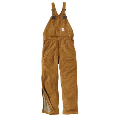 Carhartt Men's Flame-Resistant Duck Bib Lined Overalls -  80129947
