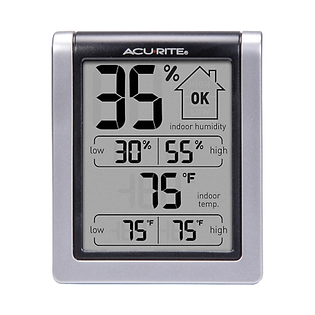 Acurite Indoor Temperature and Humidity Monitor, 477DIA1