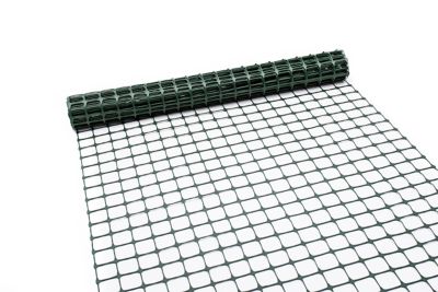 Image showing  25 ft. x 3 ft. Garden Fence, Green, 2 in. x 2 in. Mesh