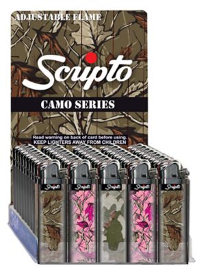 Scripto Camo Pocket Lighters, 2-Pack