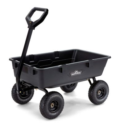 GroundWork 5 cu. ft. 800 lb. Capacity Pro Series Poly Dump Cart