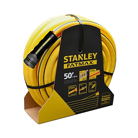  Stanley Fatmax Professional Grade Water Hose, 50' x 5/8,  Yellow 500 PSI : Patio, Lawn & Garden