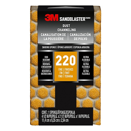 3M 220 Grit Sandblaster Sanding Sponge