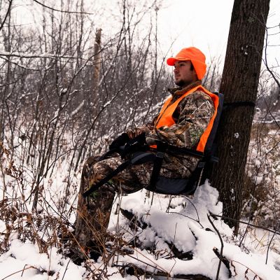 Image showing 6 th Rivers Edge Lounger 3 in. Foam Padded Tree Seat with Backrest