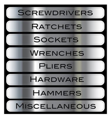 Image showing  Toolbox Magnet Set, 8-Pack