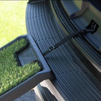 Image showing 6 th Gen7Pets Natural-Step Pet Ramp for Dogs Up to 250 lb., 72 in., Green Grass