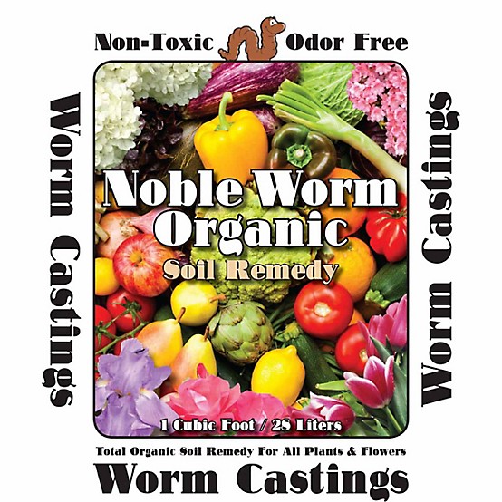 Noble Worm Organics 1 cu. ft. / 25 lb. Organic Worm Casting Soil Noble Worm Organics 1 cu. ft. / 25 lb. Organic Worm Casting Soil
