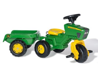Kettler Rolly Toys 3-Wheel John Deere Toy Tractor, 40 in. L x 15 in. W x 22 in. H, 3 Wheel, 52769