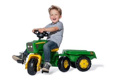 Image showing  Rolly Toys 3-Wheel John Deere Toy Tractor, 40 in. x 15 in. x 22 in., 3 Wheel