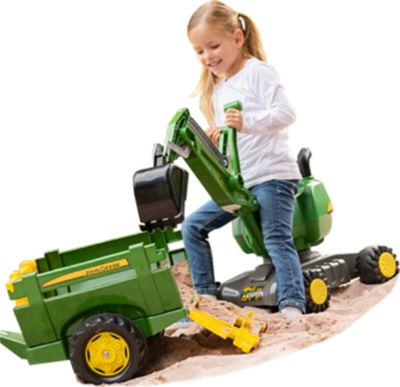 Image showing  Rolly Toys John Deere Farm Toy Trailer, 25 in. x 18 in. x 15 in.