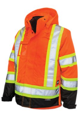 Tough Duck Men's Hi-Vis 5-in-1 Safety Jacket