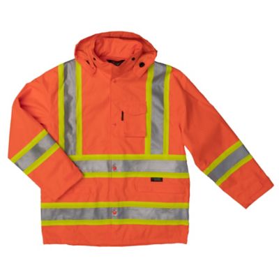 Tough Duck Men's Safety Rain Jacket Thats something to keep mind before buying this rain jacket