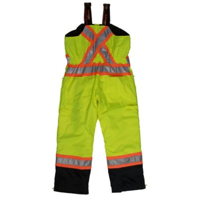 Image showing 3 th Tough Duck Men's Hi-Vis Safety Lined Overalls