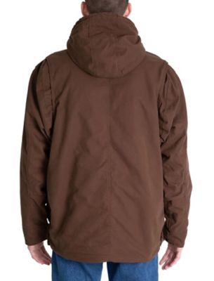 Image showing  Men's Duck Hooded Insulated Jacket with Concealed Weapon Pockets