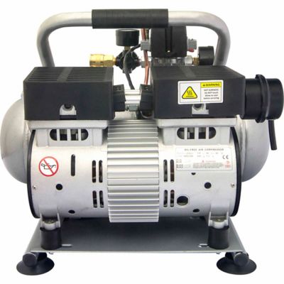 Image showing  1 HP 2 gal. Ultra Quiet and Oil-Free Aluminum Tank Air Compressor