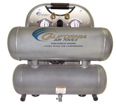 California Air Tools 1 HP 4.6 gal. Ultra Quiet and Oil-Free Aluminum Twin Tank Industrial Air Compressor 
