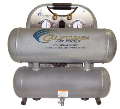 California Air Tools 1 HP 4.6 gal. Ultra Quiet and Oil-Free Aluminum Twin Tank Industrial Air Compressor