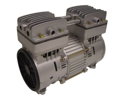 Image showing 5 th California Air Tools 1 HP 4.6 gal. Ultra Quiet and Oil-Free Aluminum Twin Tank Industrial Air Compressor