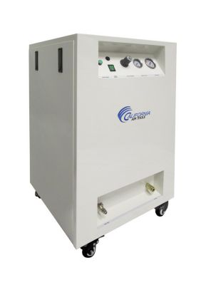 Image showing  1.0 HP 8.0 gal. Ultra Quiet and Oil-Free Steel Tank Air Compressor in Soundproof Cabinet