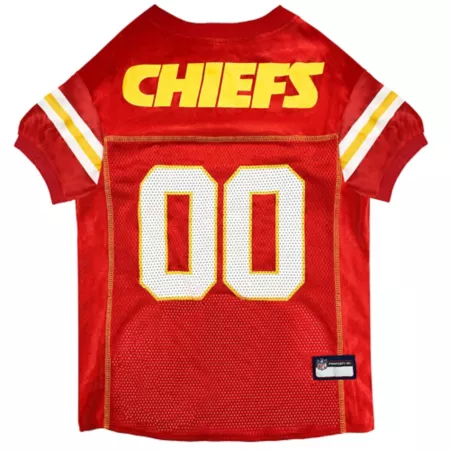 Pets First NFL Kansas City Chiefs Mesh Jersey Dog Jerseys