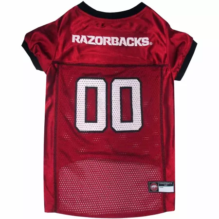 Pets First NCAA Arkansas Razorbacks Pet Jersey Dog Jerseys