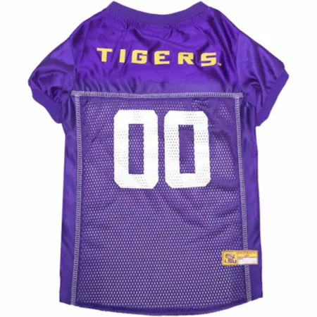 Pets First NCAA LSU Tigers Pet Jersey Dog Jerseys