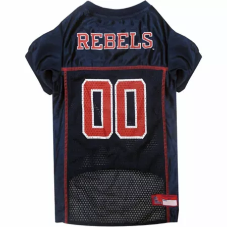 Pets First NCAA Ole Miss Rebels Pet Jersey Dog Jerseys