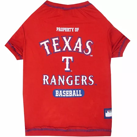 Pets First Texas Rangers Dog T-Shirt 8 oz. Dog Shirts