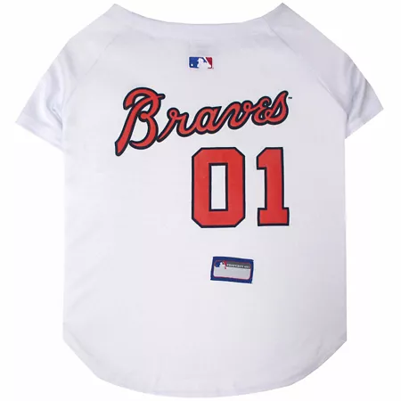 Pets First Atlanta Braves Dog Jersey 8 oz. Dog Jerseys