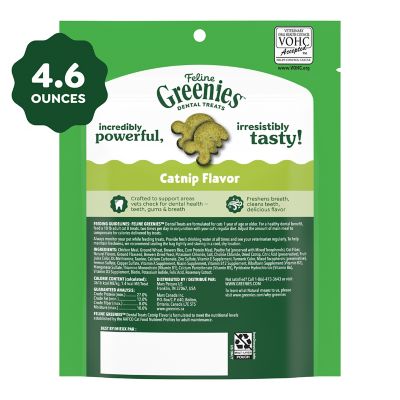 Image showing 9 th Greenies Adult Natural Catnip Flavor Dental Care Cat Treats, 4.6 oz.