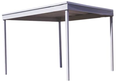 Arrow 10 ft. x 10 ft. Carport and Patio Cover, Freestanding, Eggshell