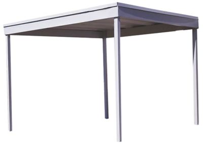 Arrow Carport Patio Cover Freestanding Eggshell 10 Ft X 10 Ft At