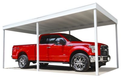 Image showing 8 th Arrow 10 ft. x 20 ft. Carport and Patio Cover, Freestanding, Eggshell