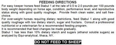 Image showing  1 Banana Flavor Horse Feed, 40 lb. Bag