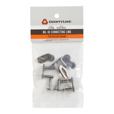 Image showing  40 Chain Size Connecting Chain Links, 4-Pack